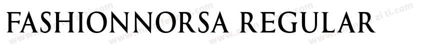 FashionNorsa Regular字体转换